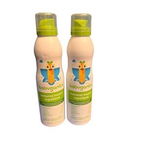 2 Babyganics Natural Insect Repellent Deet Free Plant and Essential Oils 5 Oz